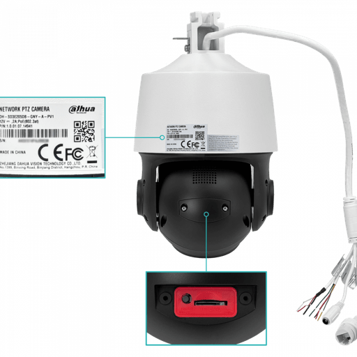 DH-SD3E405DB-GNY-A-PV1 PTZ IP POE 4MP 5X 2.7mm~13.5mm FullColor Tioc APP IR50/LUZ30 WizSense(SIN FUENTE)5