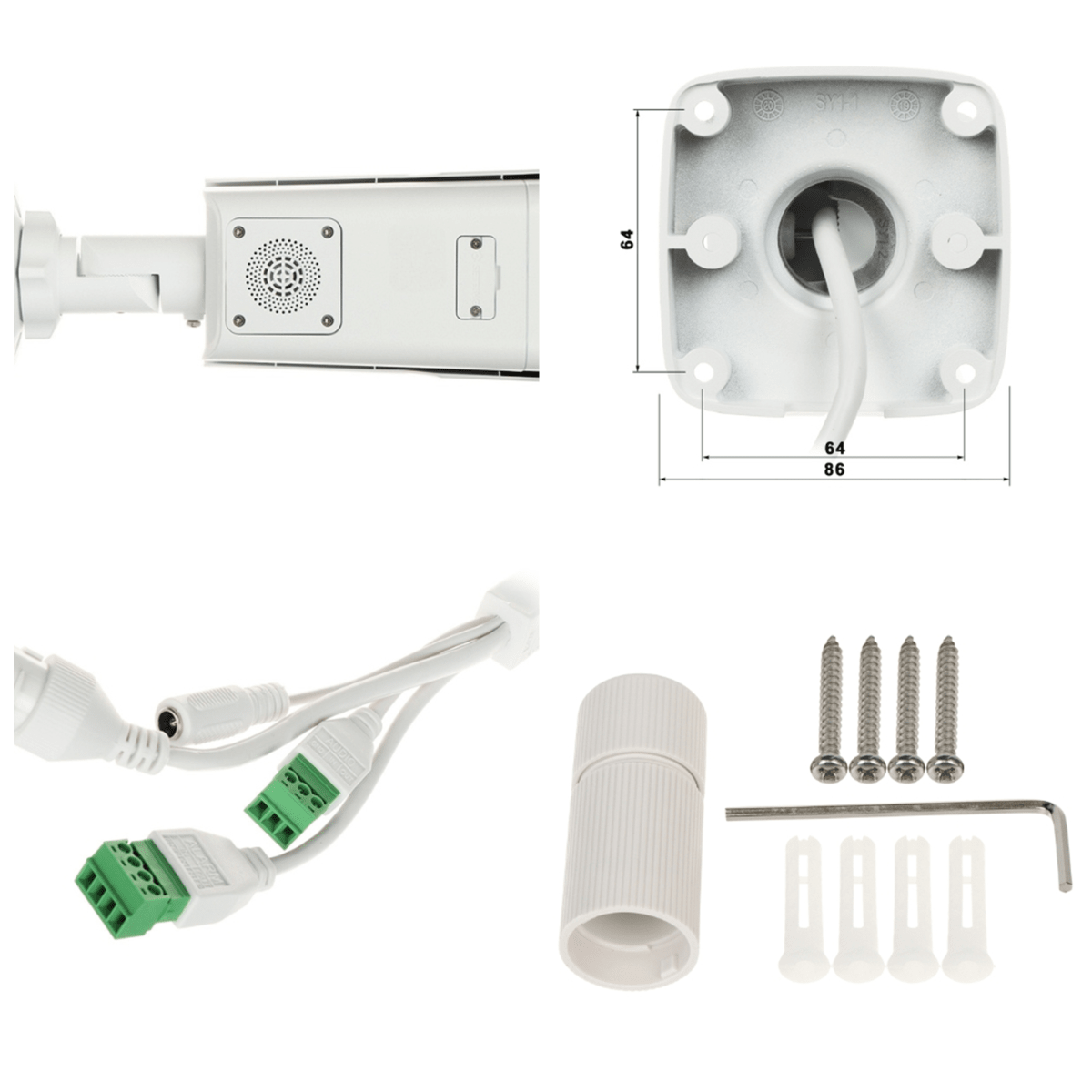 IPC2B14SE-ADF28KMC-WP-I1 CAMARA BALA IP POE 4MP 2.8mm Tri-Guard MIC ALARMA COLOR 40MT INSTRUSION LINEAS CRUZ METAL+PLASTICA MAX 512GB UÑV4