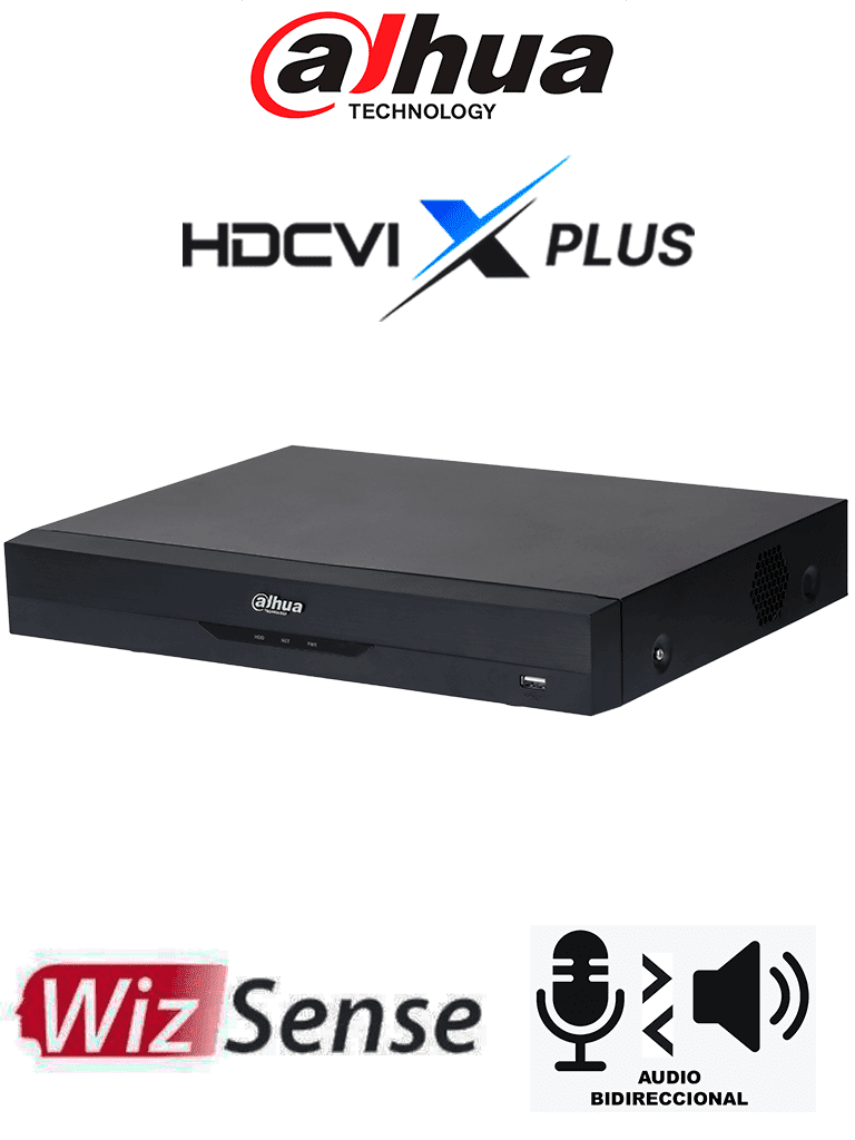 DH-XVR5108HE-I3/T XVR 8CH 1HDD WizSense SMD Max 5MP Lite MAXIMA 12 CANALES IP Salida Alarma IP SISTEMA AUDIOBIDIRECCIONAL DAHUA 0