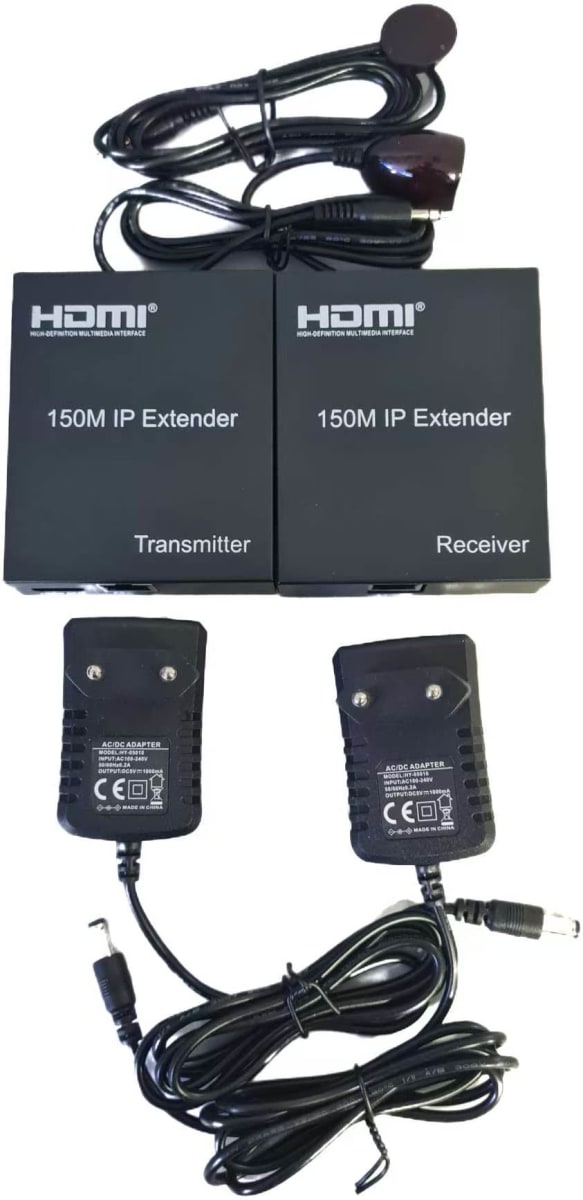150MT EXTENSOR DE VIDEO A HDMI POR UTP RED 1080P 2MP (150MT CON UTP CAT6 COBRE)3