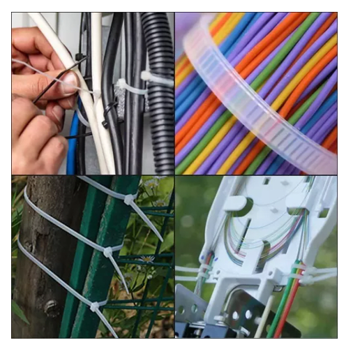 2.5*100MM NEGRA/BLANCA AMARRA PLASTICA 100pcs Bridas Amarra Cables Cremallera Resistentes2