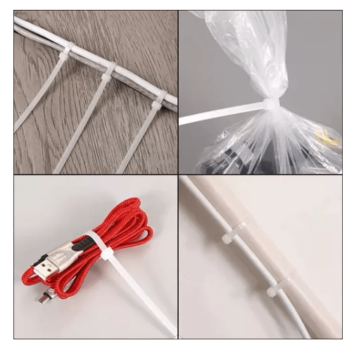 3.6*200MM AMARRA PLASTICA 100pcs Bridas Amarra Cables Cremallera Resistentes5