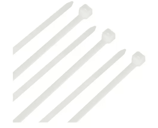 2.5*100MM NEGRA/BLANCA AMARRA PLASTICA 100pcs Bridas Amarra Cables Cremallera Resistentes 0