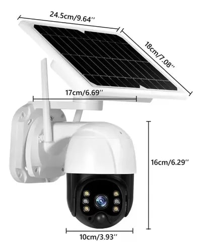 IAI-4GPTSOLAR CAMARA SOLAR PT 4G 3MP 4MM BATERIA 14400MAH IR40M PARLANTE MIC,MAX256GB-APP:EseeCloud OFERTA2