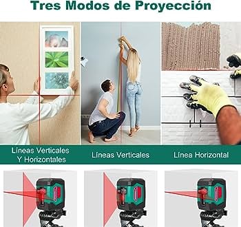 Laser Nivel Vertical Líneas Horizon 3D 12 Líneas 2*Baterias4