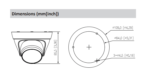 DH-IPC-HDW1230T1-S6 IP POE 2MP IR30MT PLASTICA+METAL3