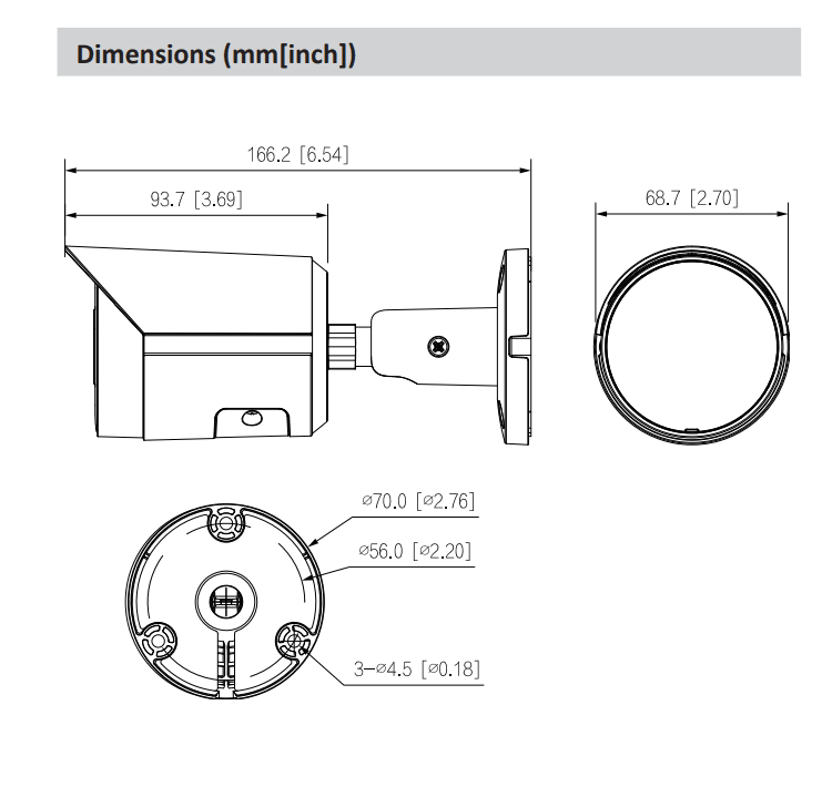 DH-IPC-HFW2449S-S-IL CAMARA BALA IP POE 4MP 2.8MM 30MT WIZSENSE MIC INTE.COLOR MAX 256GB METAL5