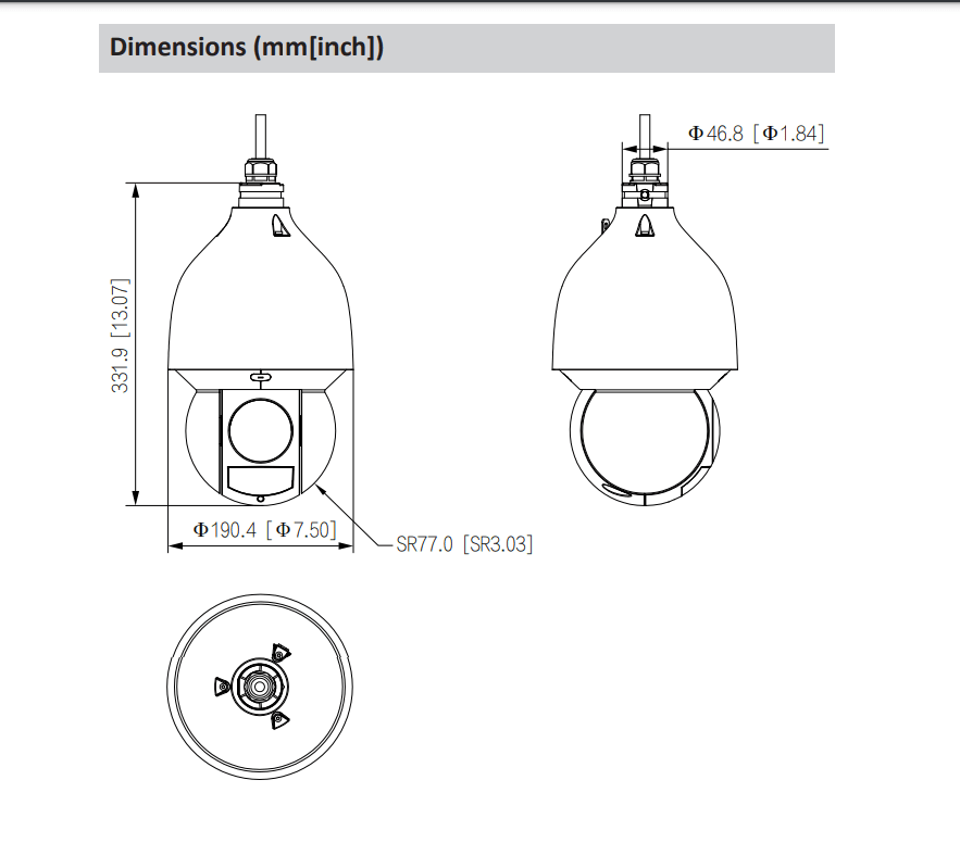 DH-SD5A432GB-HNR PTZ IP POE 4MP 32X IR150MT Seguimiento 3.04