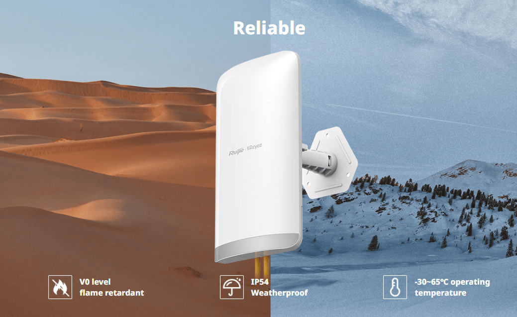 RG-EST350V2 ANTENAS PAR 5KM INALAMBRICA 802.11AC DE DOBLE FLUJO DE 5GHz  RUIJIE-Reyee2