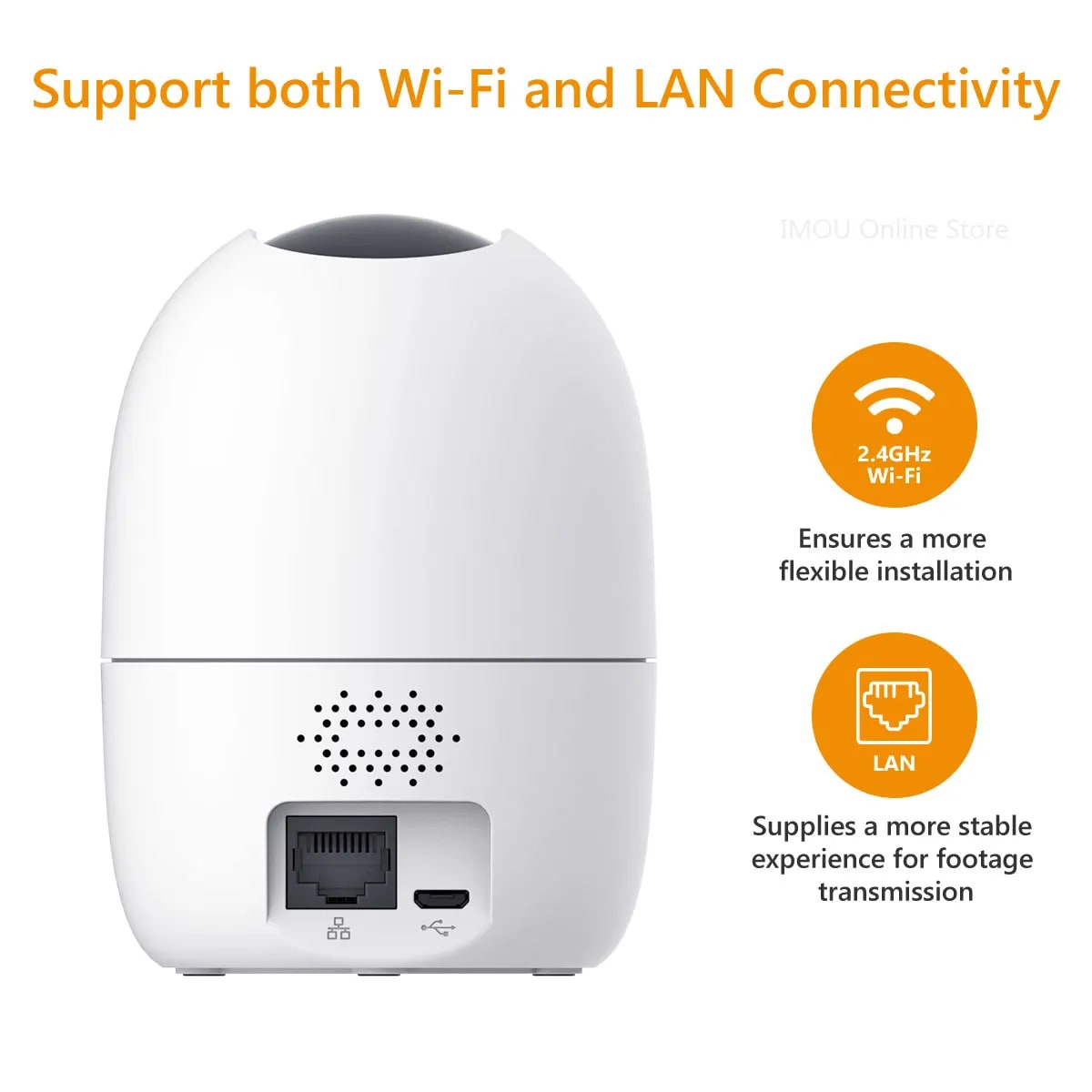 IPC-S2EN-5R1S CAMARA IP 5MP 3.6mm IMOU Ranger2 Mini PT IR10 AudioBidireccional FULL COLOR MAX 256GB,2.4Ghz WiFi2