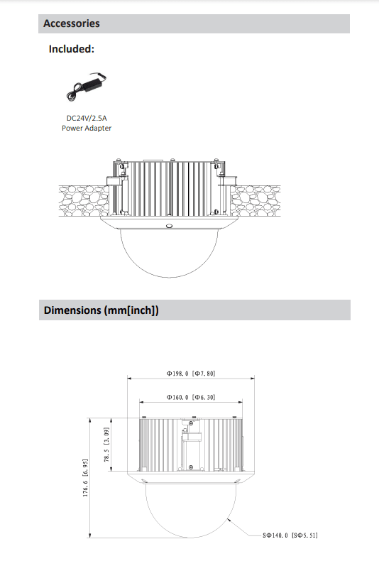 DH-SD52C225IN-HC-S3 PTZ 2MP 25X  4.8~120MM Starlight IK10 24V Analoga DAHUA NUEVA6