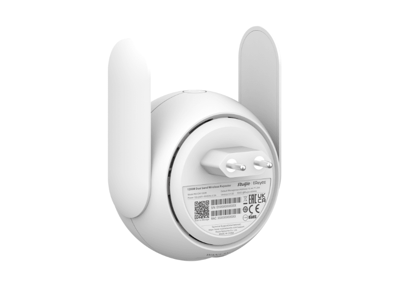 RG-EW1200R EXTENSOR Router WiFi5 DOBLE BANDA SOPORTA RENDIMIENTO MESH 1200Mbps RUIJIE-Reyee4