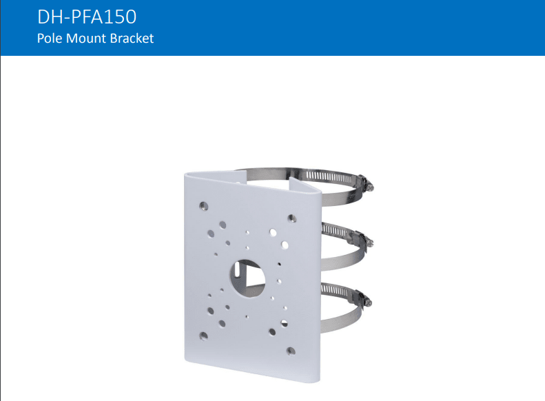 DH-PFA150 SOPORTE Montaje en Poste 130.4mmx170mmx45mm Max 10KG 0
