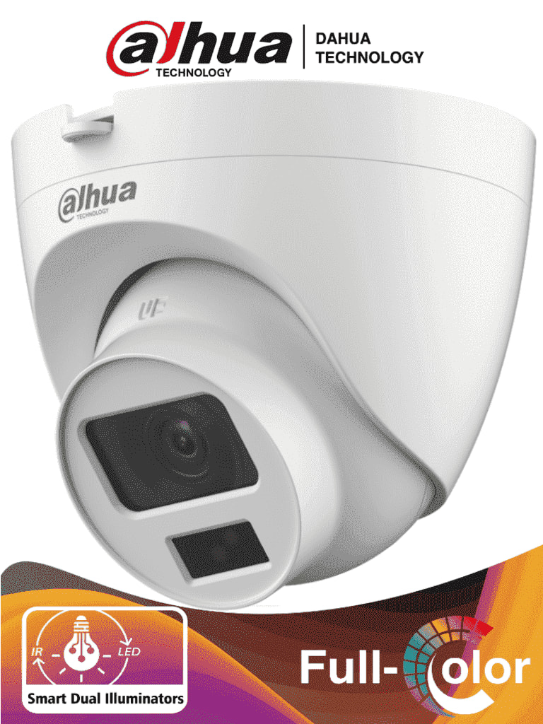 DH-HAC-HDW1200CLQN-IL-A 2MP 2.8MM AUDIO DUALES INTELIGENTES 20MT IP67 PLASTICA ANALOGA 0