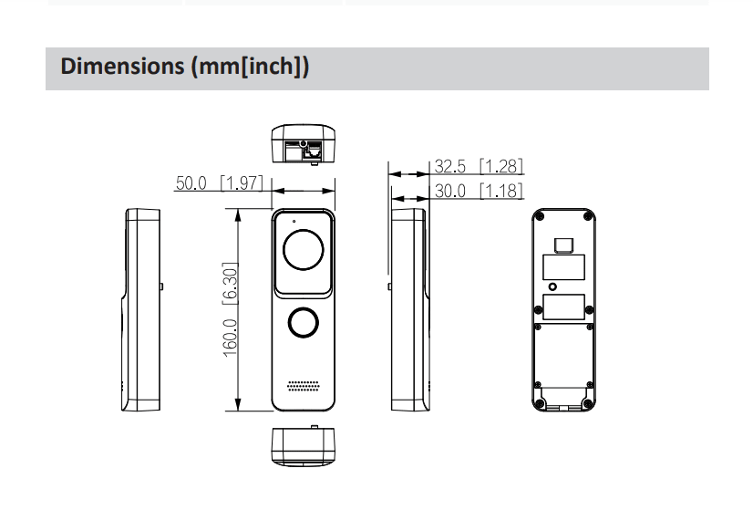 DHI-VTO2311R-WP TIMBRE EXTERIOR VILLA WIFI POE CON CAMARA 2MP MAX SD 256GB APP CELULAR6