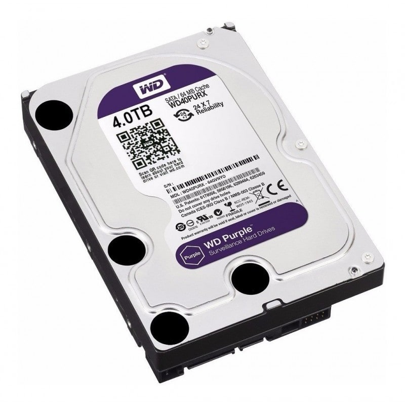 4TB DISCO DURO SATA3 5400RPM 64MB VIDEO VIGILANCIA MARCA:WD PURPLE2