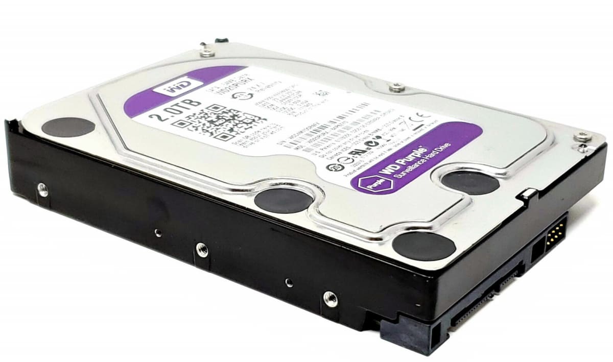 2TB WD DISCO DURO PURPLE  SURVEILLANCE 64MB WD 5400rpm  Sata 3 VIDEOVIGILANCIA Bandeja de Doble Capa2