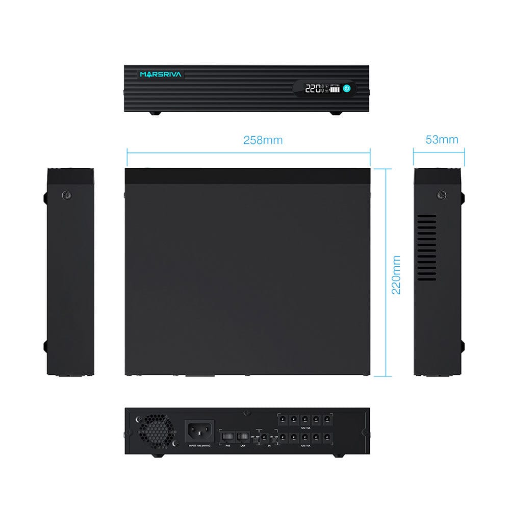 KP7 PRO UPS 24000MAH 76.8Wh LiFePO4 48/24/12/9/5V,100~240VAC/50~60Hz ,100W Máx,Metal OFERTA INVIERNO4