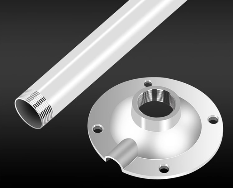 Soporte Ajustable Tubo con base + Bandeja 60~120CM Aluminio  IAI-SPAJ60120i5