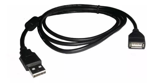 1.5MT CABLE USB EXTENSION 2.0 MACHO Y HEMBRA NEGRO2