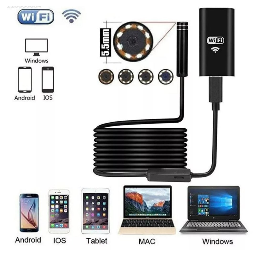 CAMARA ENDOSCOPICA IMPERMEABLE 5MT IP67 1080P WIFI ,USB Recargable,Bateria 500mAh Oferta4