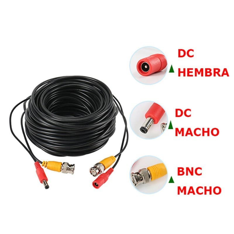 15MT-0 CABLE COAXIAL  Poder y Senal BNC,Interior y Exterior2