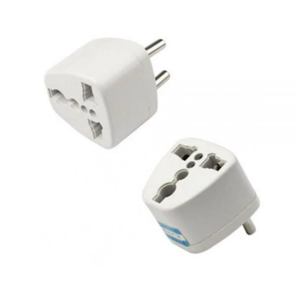 ADAPTADOR ENCHUFE UNIVERSAL BLANCO 10A PARA VIAJE ~250V MODELO:0062
