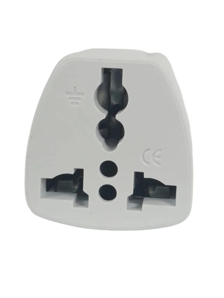 ADAPTADOR ENCHUFE UNIVERSAL BLANCO 10A PARA VIAJE ~250V MODELO:006 0