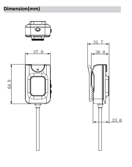 DHI-MEC-S310 CAMARA ANEXA PORTATIL 2MP 2.6MM IR10MTS AP F2.0 CABLE0.8MTS IP66 DAHUA2