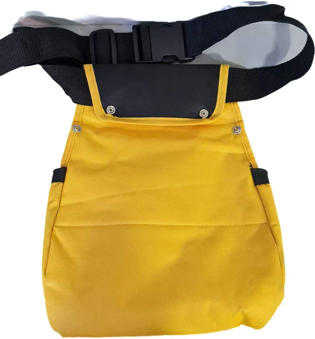 BOLSA NYLON A0725-01 PARA HERRAMIENTAS AMARILLA Y NEGRA  8 POCKETS TAMAÑO: 27.5*33*1.5CM  AKILDA4