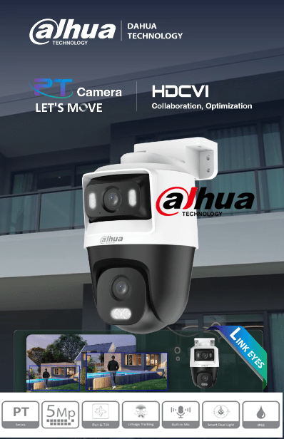 DH-HAC-PTS1500CN-E2-IL-A CAMARA PT 5MP+5MP 2.8MM/6MM DUAL COLOR MICROFONO LinkageTracking 12V ANALOGA DAHUA 0
