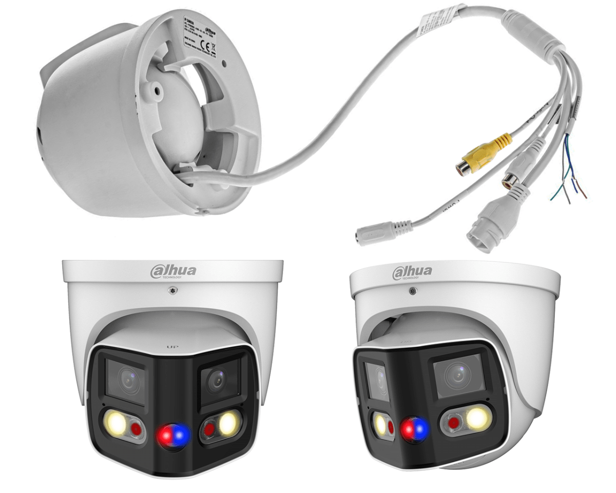 DH-IPC-PDW3849P-A180-E2-AS-PV CAMARA DOMO IP POE 2x4MP 2.8MM TiOC Doble Lentes ALARMA WizSense METAL MAX512GB5