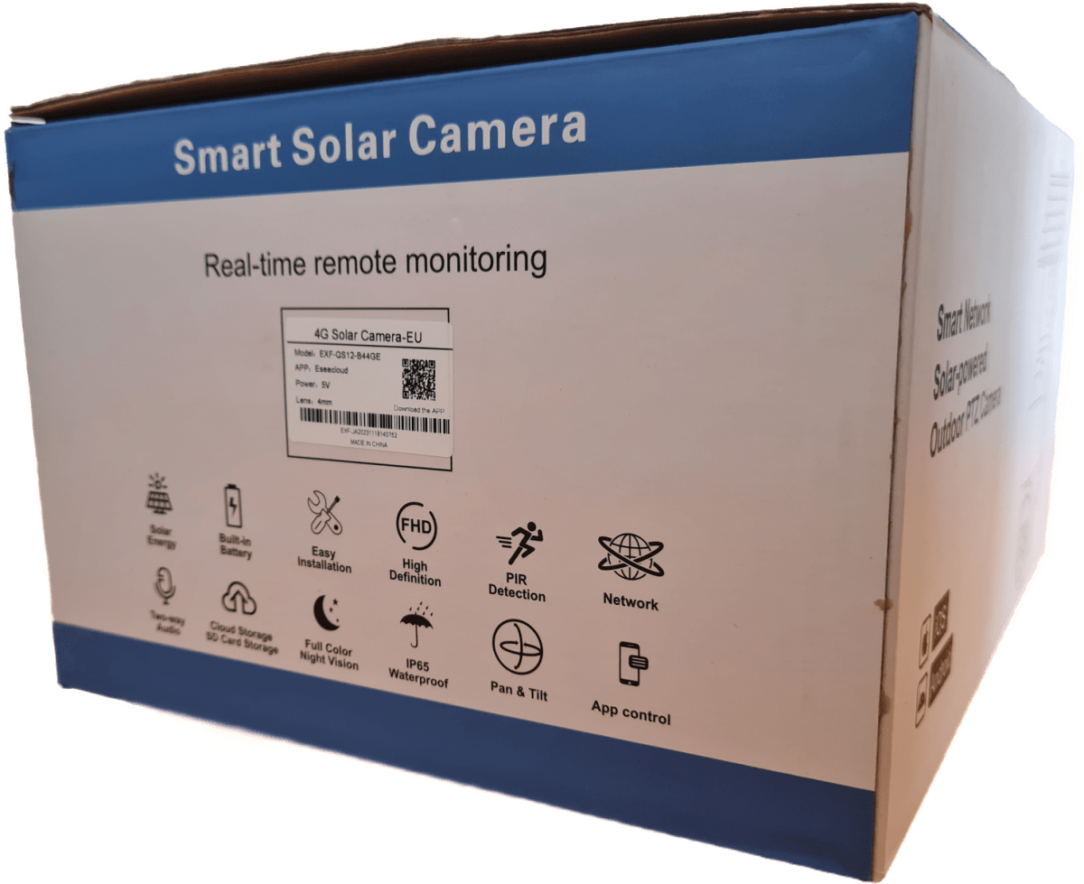 IAI-4GPTSOLAR CAMARA SOLAR PT 4G 3MP 4MM BATERIA 14400MAH IR40M PARLANTE MIC,MAX256GB-APP:EseeCloud OFERTA9