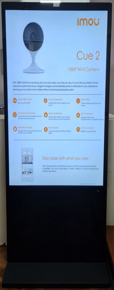 TOTEM55 SIN TACTIL 1920 x 1080 DURADERO HDMI+VGA+USB3