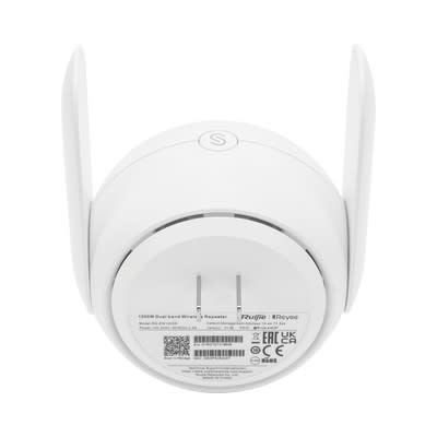 RG-EW1200R-USA EXTENSOR WiFi5 DOBLE BANDA SOPORTA RENDIMIENTO MESH 1200Mbps RUIJIE-Reyee OFERTA 0