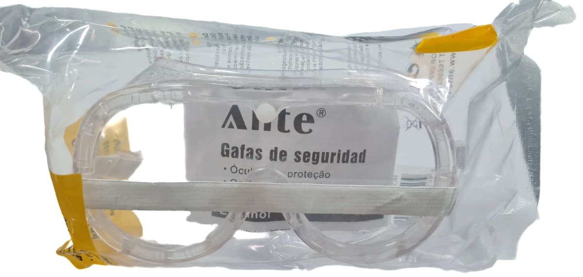 LENTE DE SEGURIDAD GAFAS ANTIPOLVO PLASTICA SG-002,MARCA: ANTE3