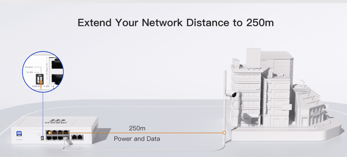 WK-PS210-V2 SWITCH POE 90W 8POE+2UPLINK 10/100Mbps,DC52V 50~60Hz,AC100-240V , 2Gbps  MARCA:WI-TEK4