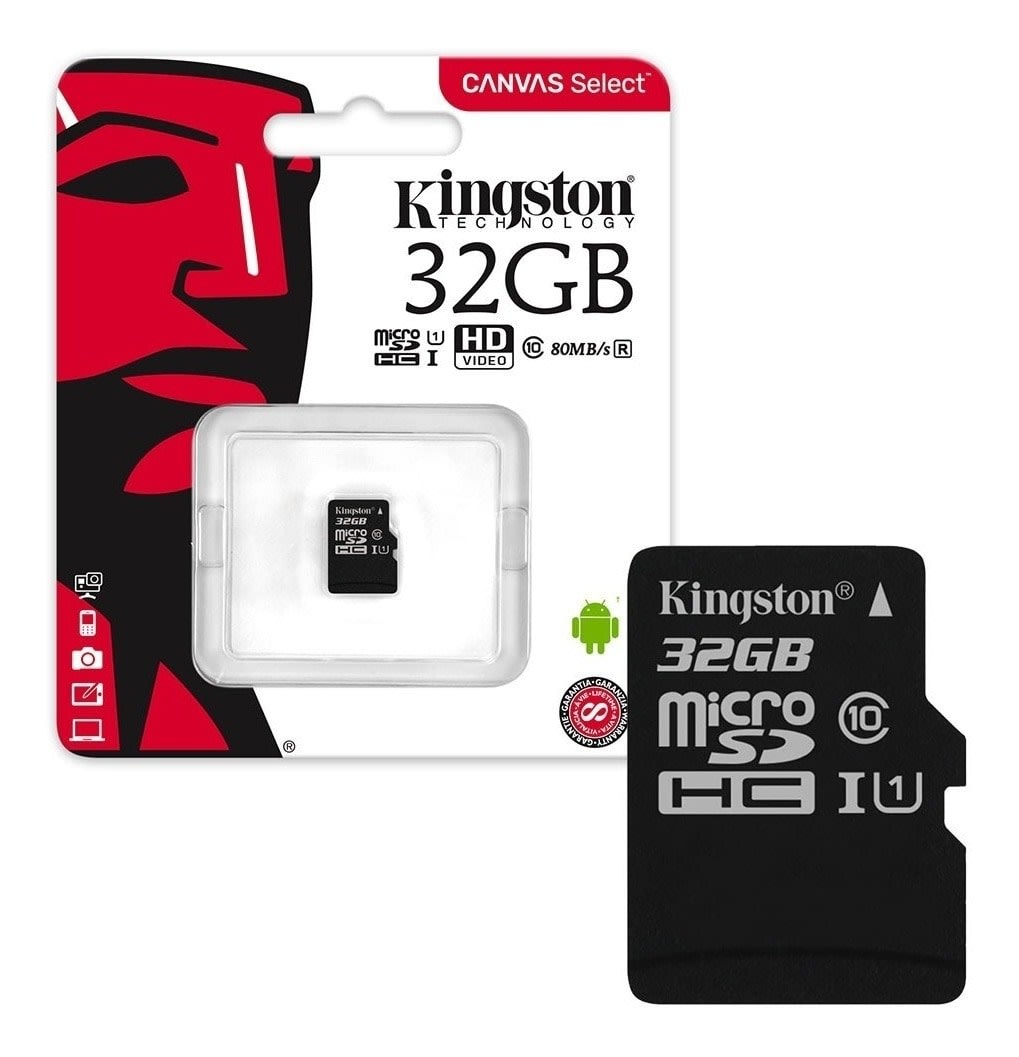 TARJETA MEMORIA MICRO SD 32GB CLASE 10 KINGSTON 0