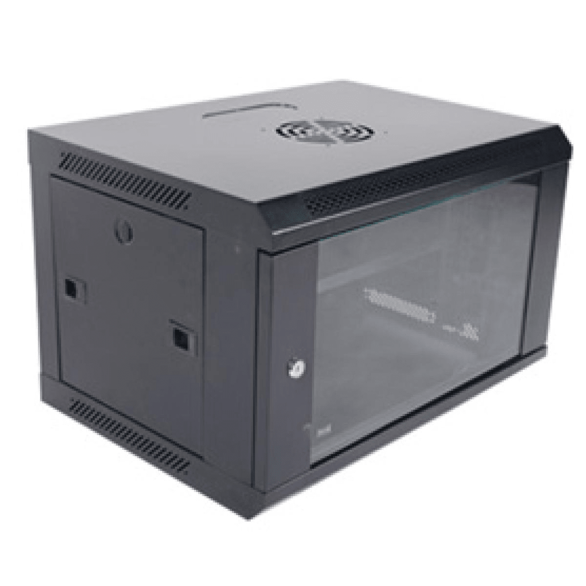 GABINETE RACK 6U FIJO A PARED CON BANDEJA METAL ACCESORIO OFERTA 0