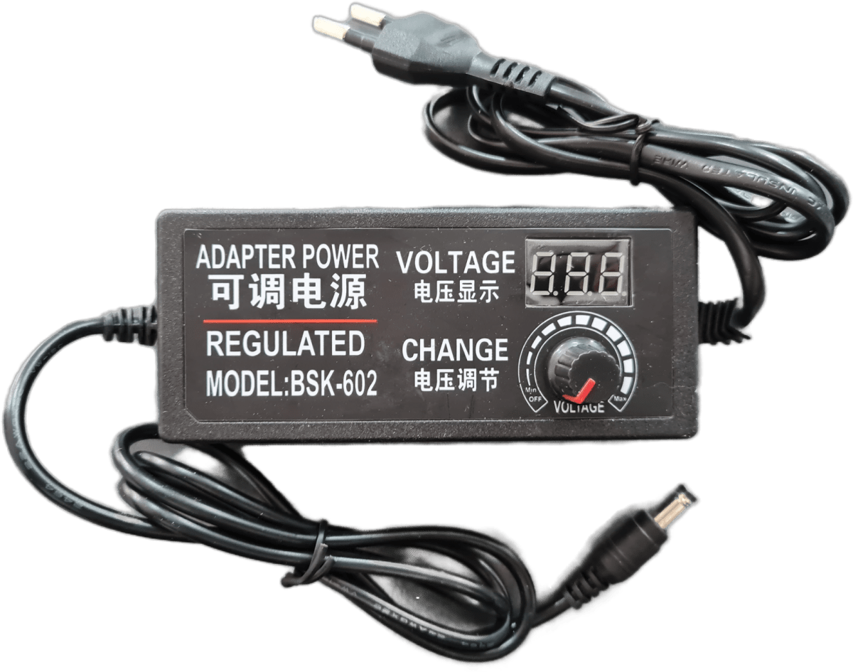 3A 3V~24V TRANSFORMADOR PLASTICA  AJUSTABLE (Con Cable Poder) FUENTE DE PODER2