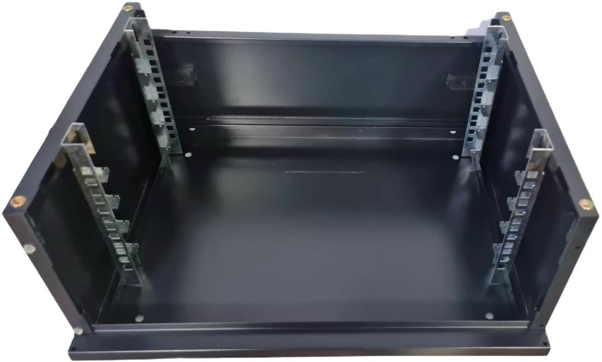 GABINETE RACK 4U FIJO A PARED CON BANDEJA METAL ACCESORIO2