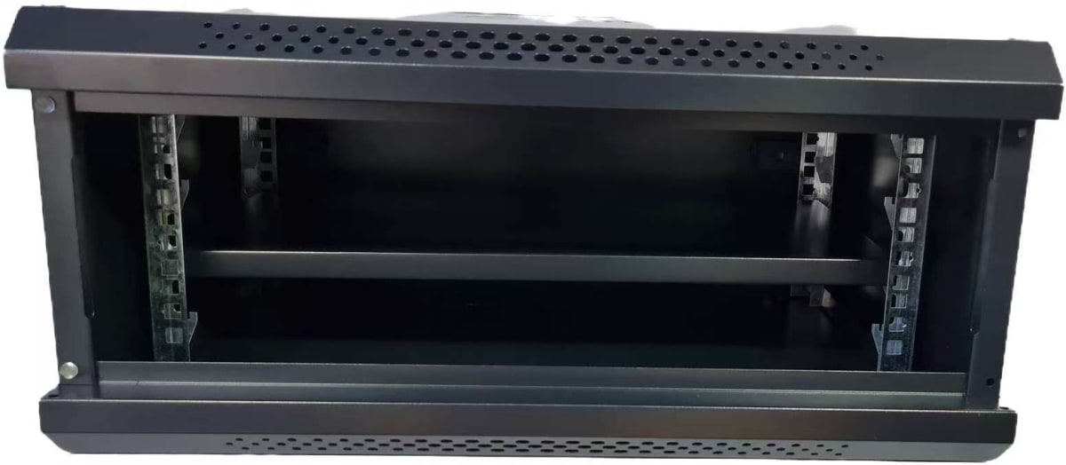 GABINETE RACK 4U FIJO A PARED CON BANDEJA METAL ACCESORIO3