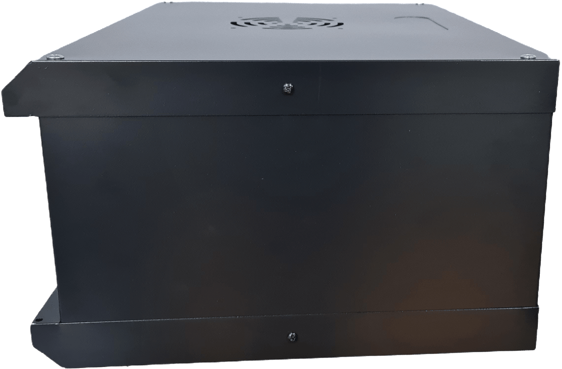 GABINETE RACK 4U FIJO A PARED CON BANDEJA METAL ACCESORIO5