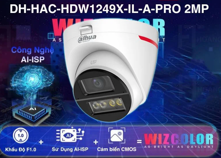 DH-HAC-HDW1249XN-IL-A-PRO-DIP CAMARA DOMO 2MP 2.8MM DOBLES MICROFONO DUAL LED WIZCOLOR 50MT IP67 PLASTICA+METAL ANALOGA DAHUA 0