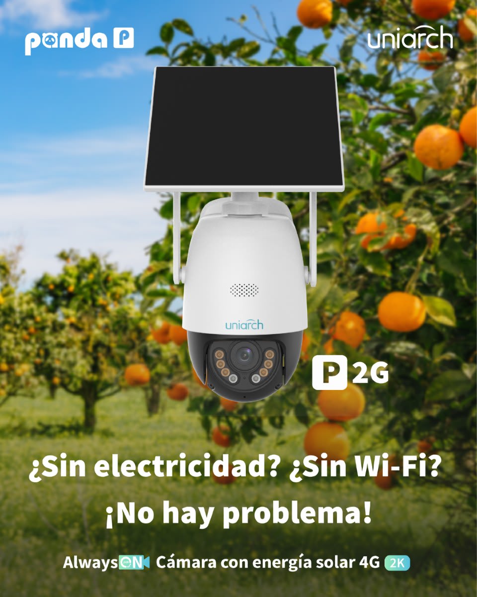 UHO-P2G-M3F4D-LA CAMARA SOLAR PT 3MP 4G 4MM COLOR AUDIO BIDIRECCIONAL 30MT IP66 10AH MAX 512GB UNIARCH 0