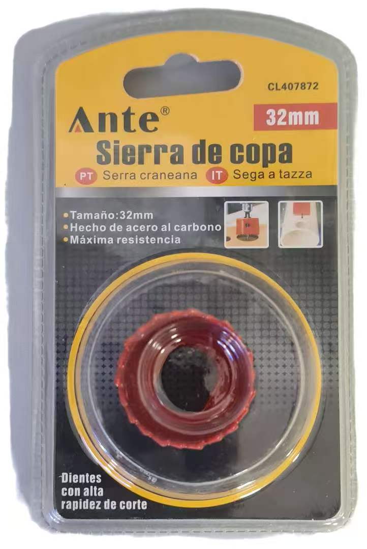 SIERRA DE COPA 32MM INSTALACIÓN ACERO AL CARBONO CL407872 5605787407872 MARCA ANTE 0