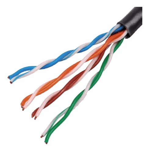 305MT CABLE UTP CAT5E EXTERIOR COBRE 99.99% 0.5MM 25AWG ISO/IEC TIA/EIA NEGRO CAB-LC2110B-IN UÑV2