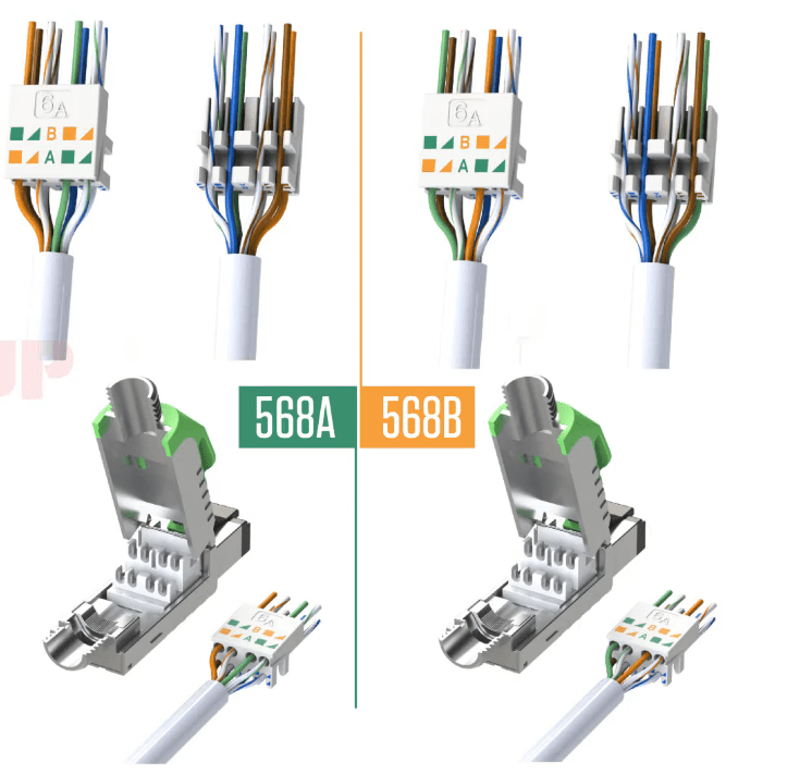 Conector RJ45 Cat6 Metalico Facil armar Libre de Herramientas por unidad4