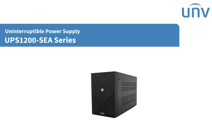 1200VA 720W UPS UPS1200-SEA-CEE 169~278AV 50 Hz / 60 Hz Smart Line-interactive,Plomo-ácido 4 Salidas UÑV2