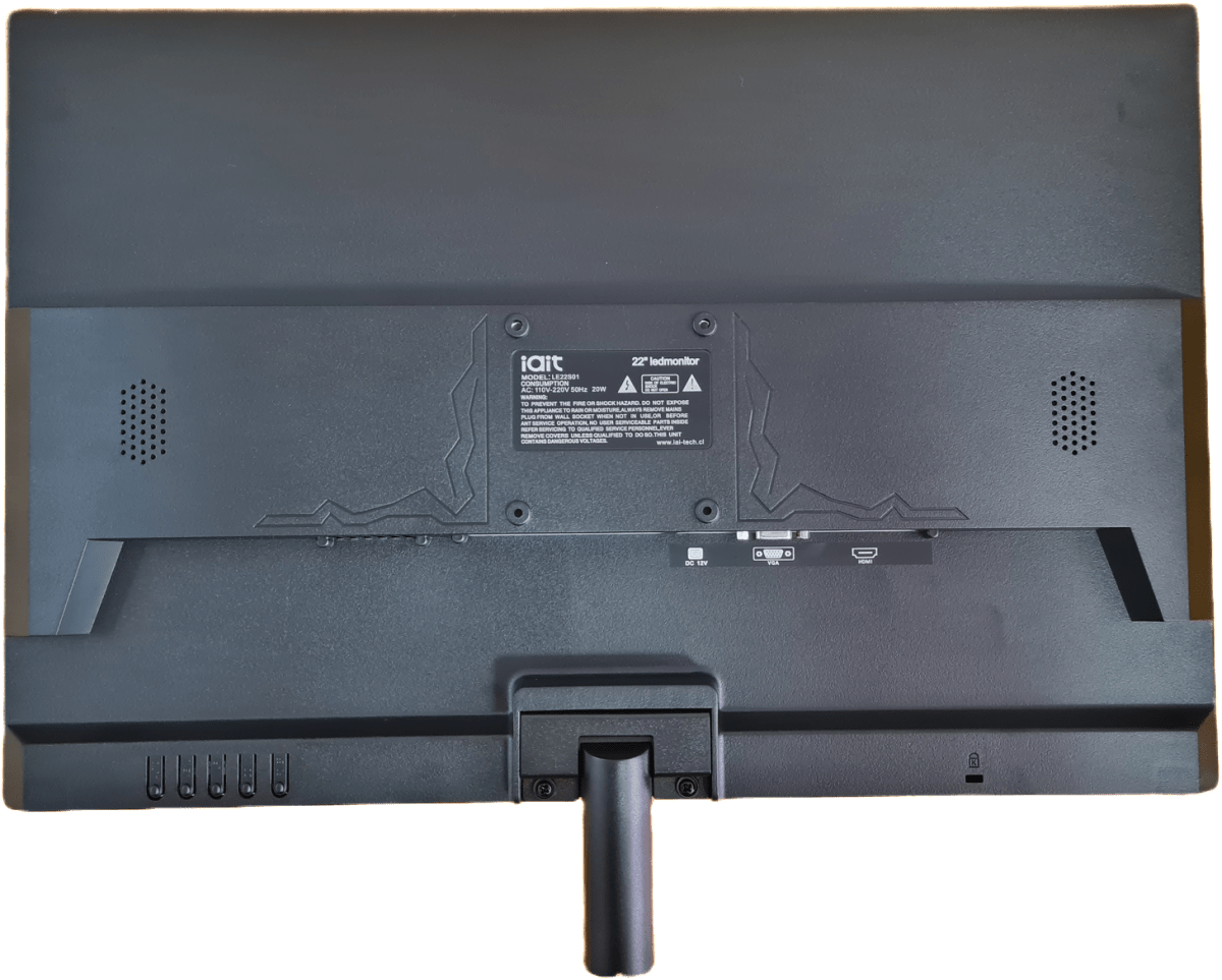 22” MONITOR Simple Sin Touch 1080p 50~60Hz 16:9 Color:16,7 12V 18W VGA+HDMI2